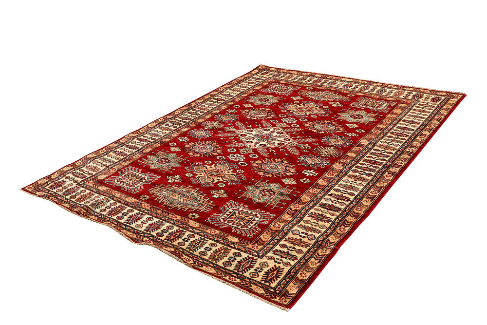 Firebrick Kazak 5' 7 x 7' 8 - No. 64983 - ALRUG Rug Store