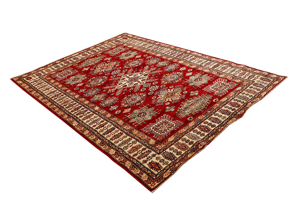 Firebrick Kazak 5' 7 x 7' 8 - No. 64983 - ALRUG Rug Store