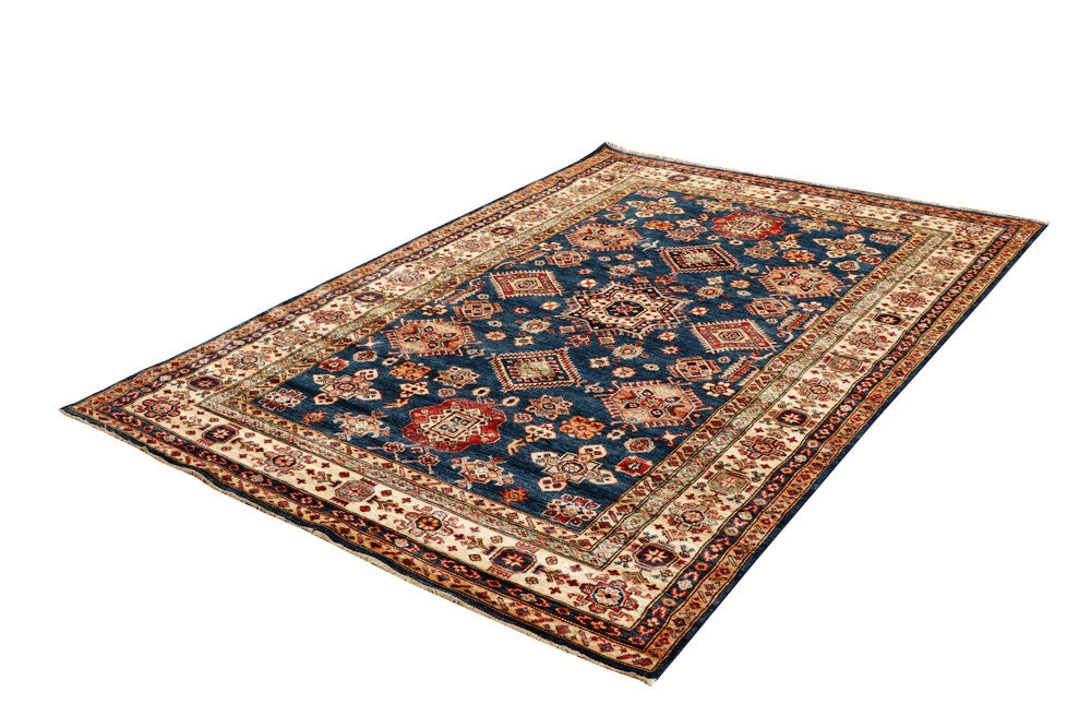 Dark Blue Kazak 5' 6 x 7' 9 - No. 64984 - ALRUG Rug Store