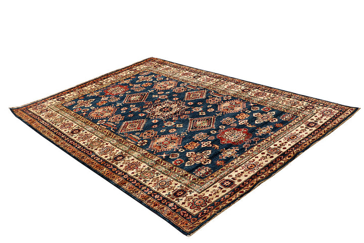 Dark Blue Kazak 5' 6 x 7' 9 - No. 64984 - ALRUG Rug Store
