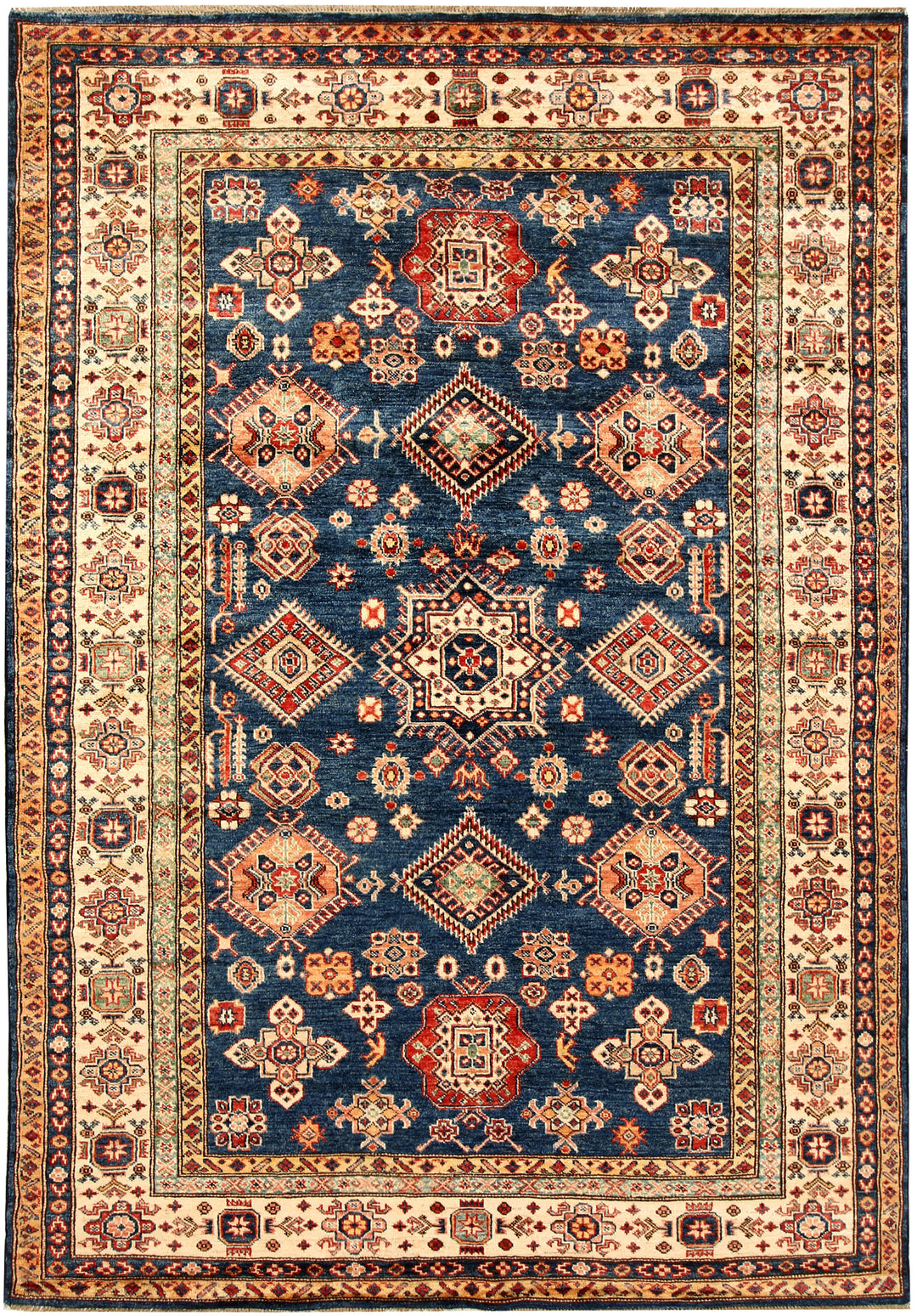 Dark Blue Kazak 5' 6 x 7' 9 - No. 64984 - ALRUG Rug Store