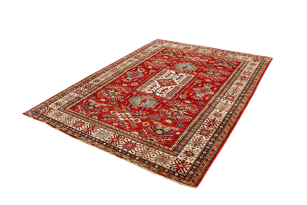 Firebrick Kazak 5' 10 x 8' - No. 64985 - ALRUG Rug Store