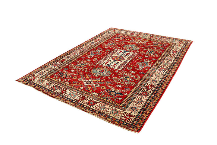 Firebrick Kazak 5' 10 x 8' - No. 64985 - ALRUG Rug Store