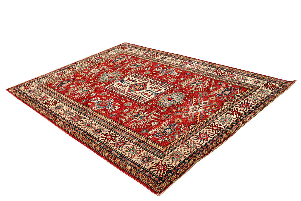 Firebrick Kazak 5' 10 x 8' - No. 64985 - ALRUG Rug Store