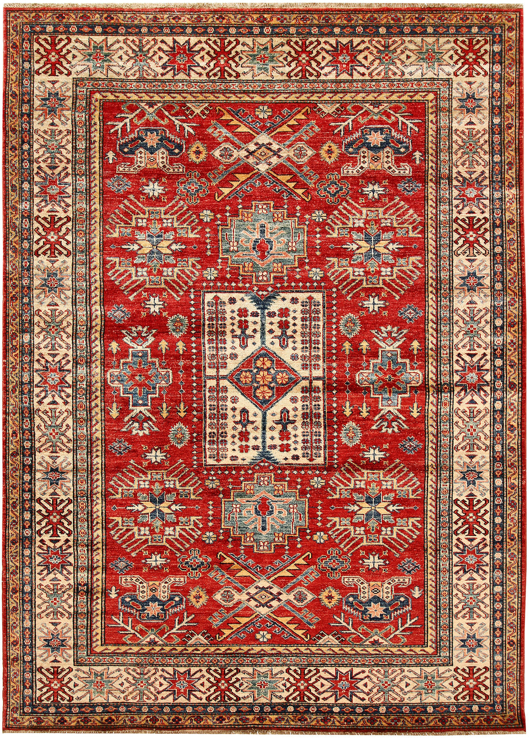 Firebrick Kazak 5' 10 x 8' - No. 64985 - ALRUG Rug Store
