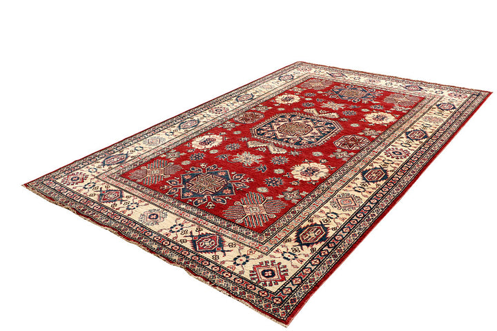 Firebrick Kazak 5' 10 x 9' 1 - No. 64987 - ALRUG Rug Store