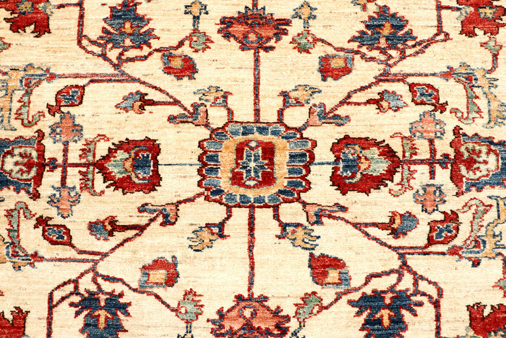 Blanched Almond Kazak 6' x 8' 4 - No. 64988 - ALRUG Rug Store