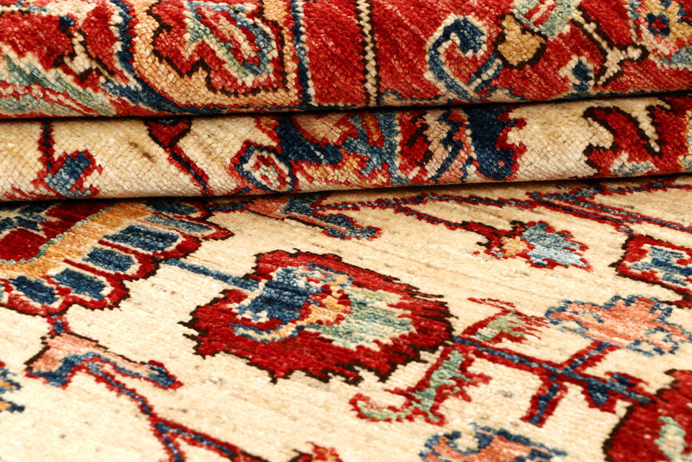 Blanched Almond Kazak 6' x 8' 4 - No. 64988 - ALRUG Rug Store