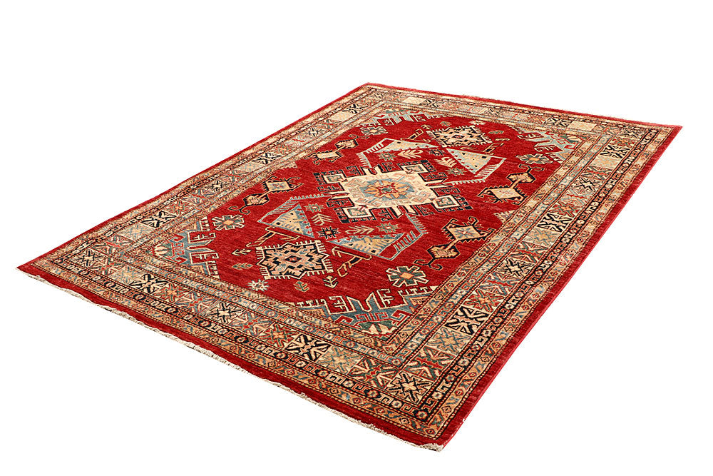 Firebrick Kazak 5' 10 x 7' 9 - No. 64989 - ALRUG Rug Store