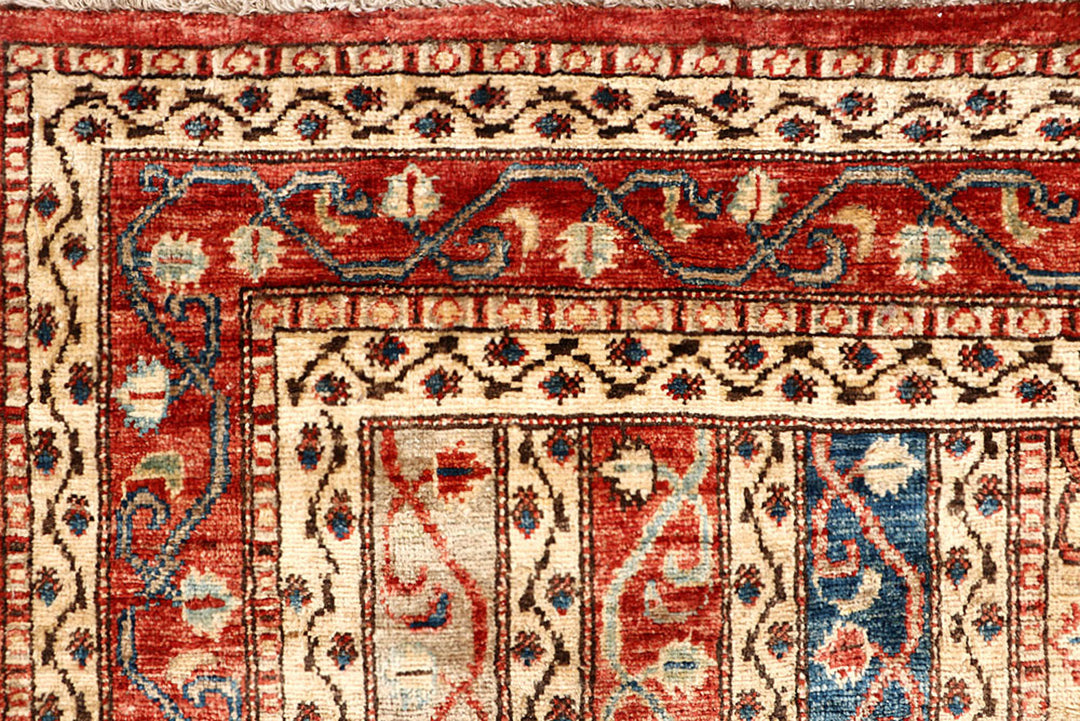 Multi Colored Kazak 5'  6" x 7'  6" - No. QA61958