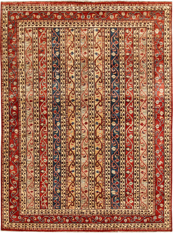 Multi Colored Kazak 5'  6" x 7'  6" - No. QA61958