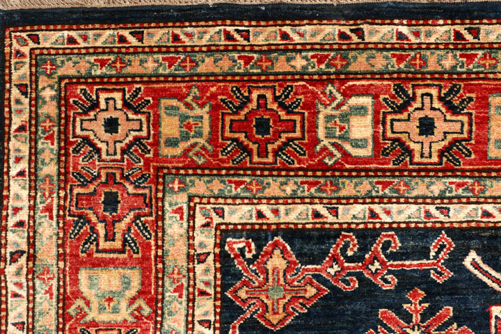 Dark Blue Kazak 5' 6 x 9' 2 - No. 64993 - ALRUG Rug Store
