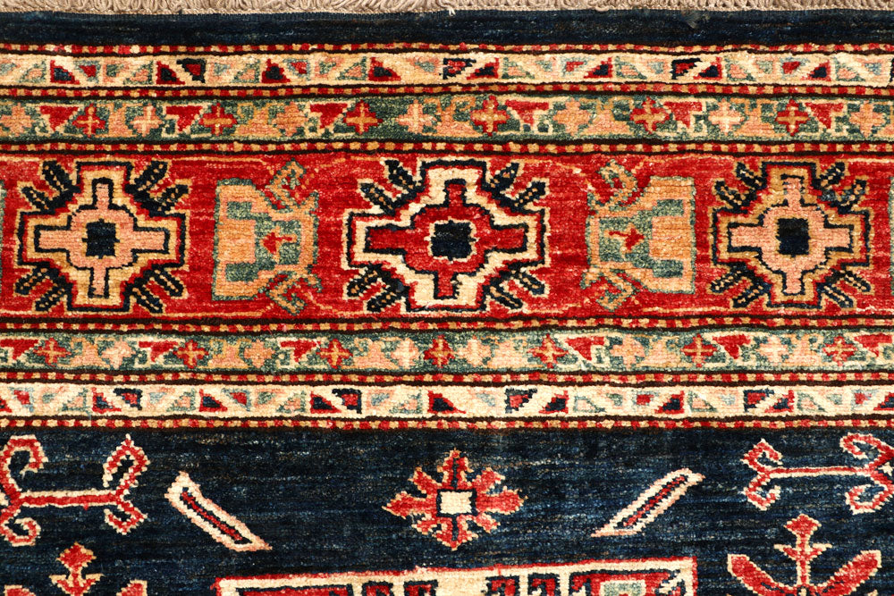 Dark Blue Kazak 5' 6 x 9' 2 - No. 64993 - ALRUG Rug Store