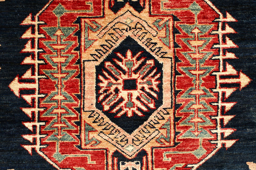 Dark Blue Kazak 5' 6 x 9' 2 - No. 64993 - ALRUG Rug Store