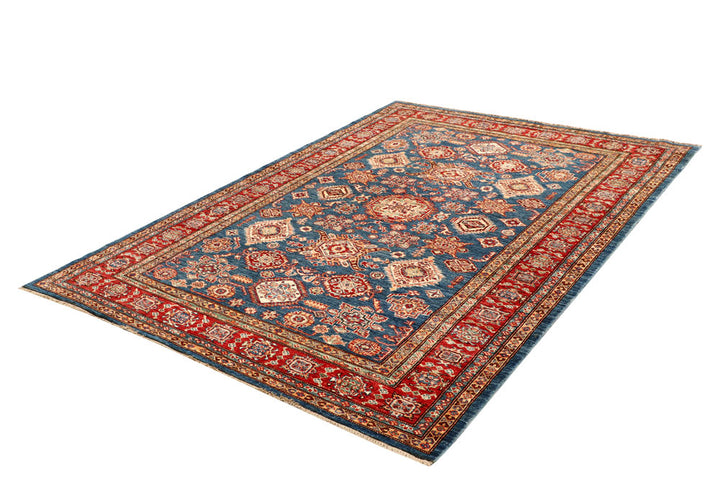Steel Blue Kazak 5' 6 x 7' 7 - No. 64996 - ALRUG Rug Store