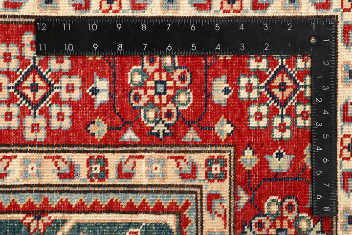 Dark Sea Green Kazak 5' 4 x 8' - No. 64997 - ALRUG Rug Store