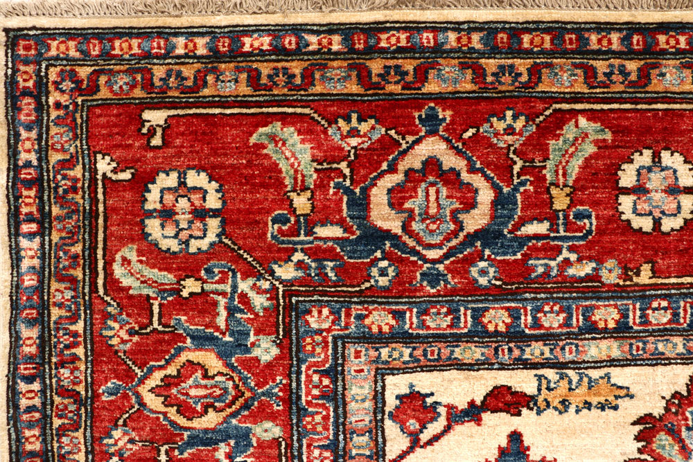 Blanched Almond Kazak 6' 1 x 8' 6 - No. 64998 - ALRUG Rug Store