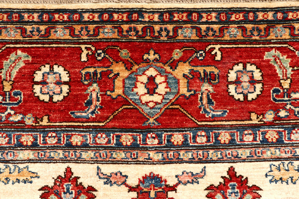 Blanched Almond Kazak 6' 1 x 8' 6 - No. 64998 - ALRUG Rug Store
