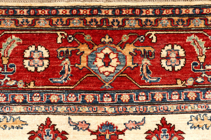 Blanched Almond Kazak 6' 1 x 8' 6 - No. 64998 - ALRUG Rug Store