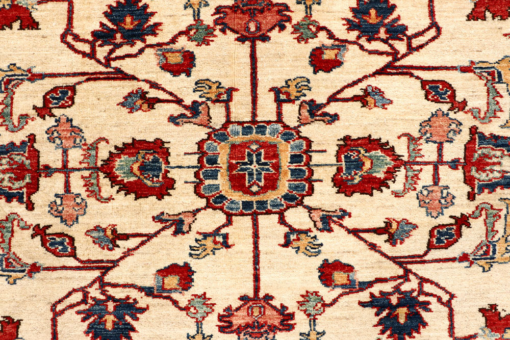 Blanched Almond Kazak 6' 1 x 8' 6 - No. 64998 - ALRUG Rug Store