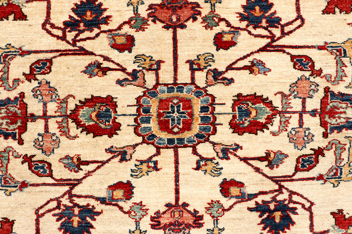 Blanched Almond Kazak 6' 1 x 8' 6 - No. 64998 - ALRUG Rug Store