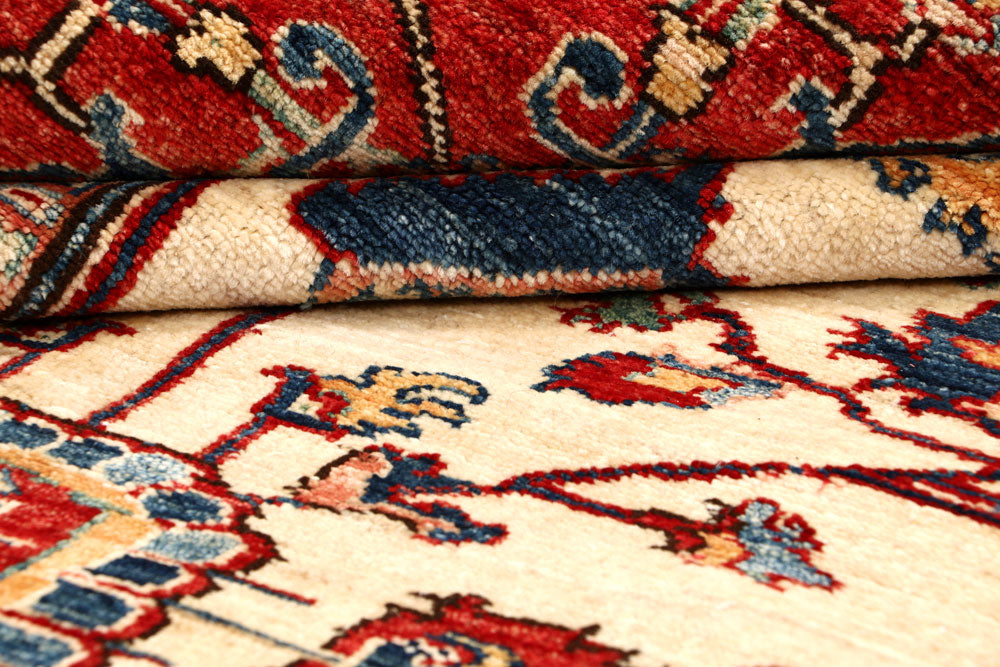 Blanched Almond Kazak 6' 1 x 8' 6 - No. 64998 - ALRUG Rug Store