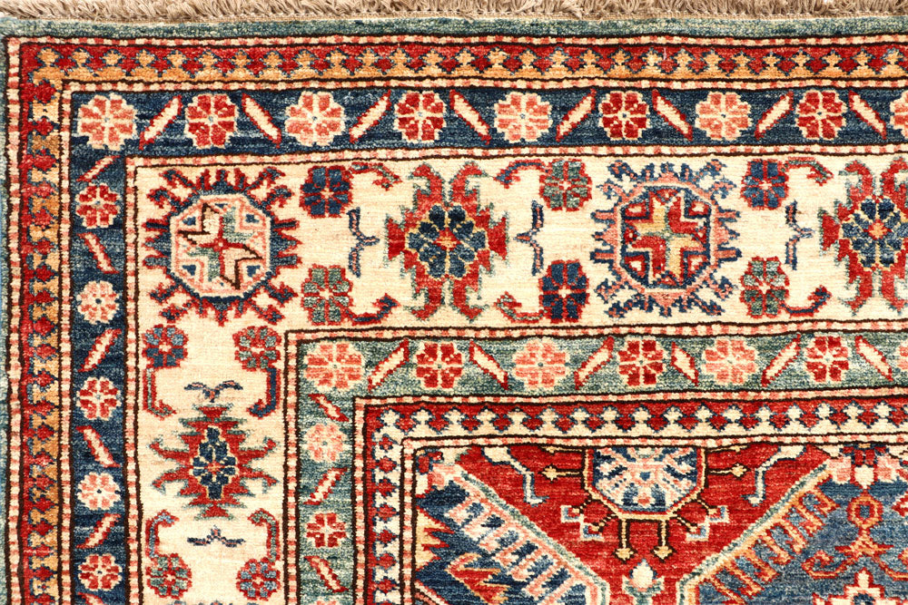 Multi Colored Kazak 5' 9 x 9' 1 - No. 65000 - ALRUG Rug Store