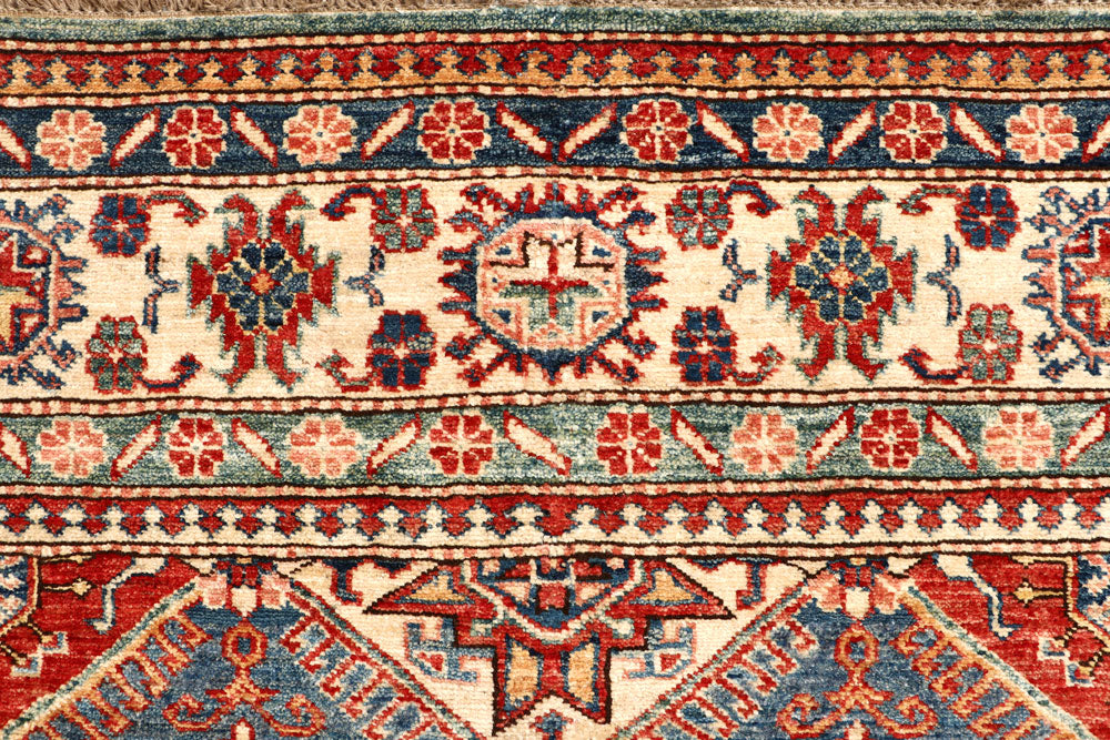 Multi Colored Kazak 5' 9 x 9' 1 - No. 65000 - ALRUG Rug Store
