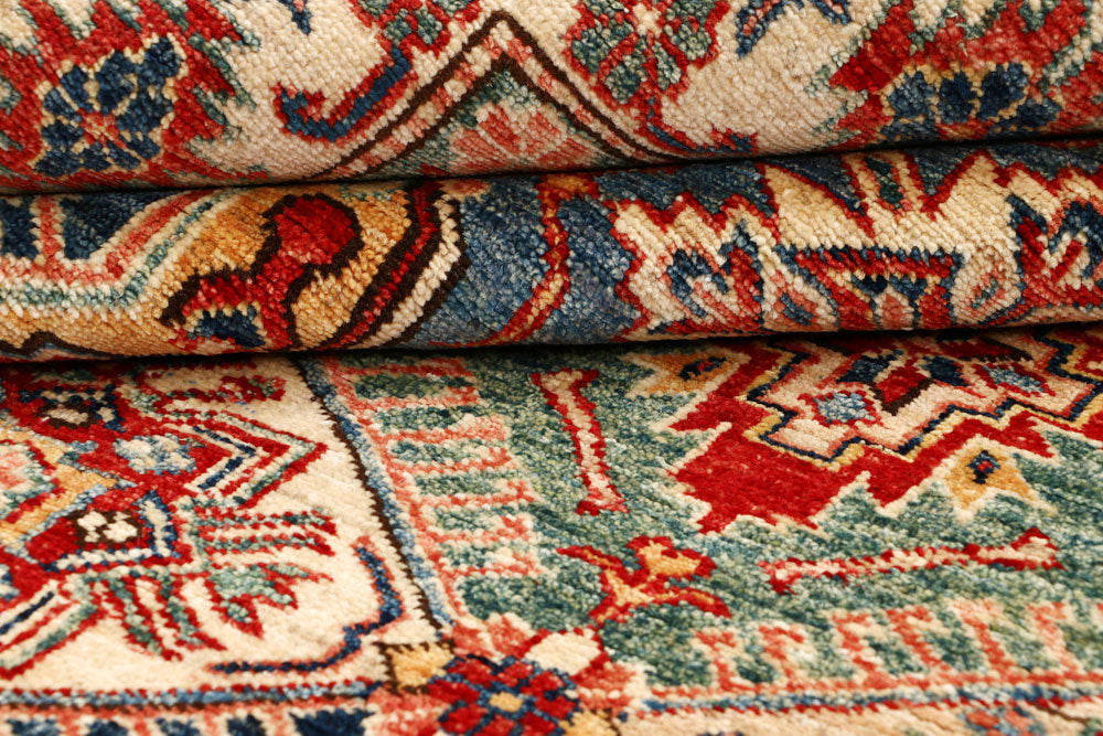 Multi Colored Kazak 5' 9 x 9' 1 - No. 65000 - ALRUG Rug Store