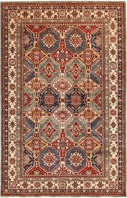 Multi Colored Kazak 5' 9 x 9' 1 - No. 65000 - ALRUG Rug Store