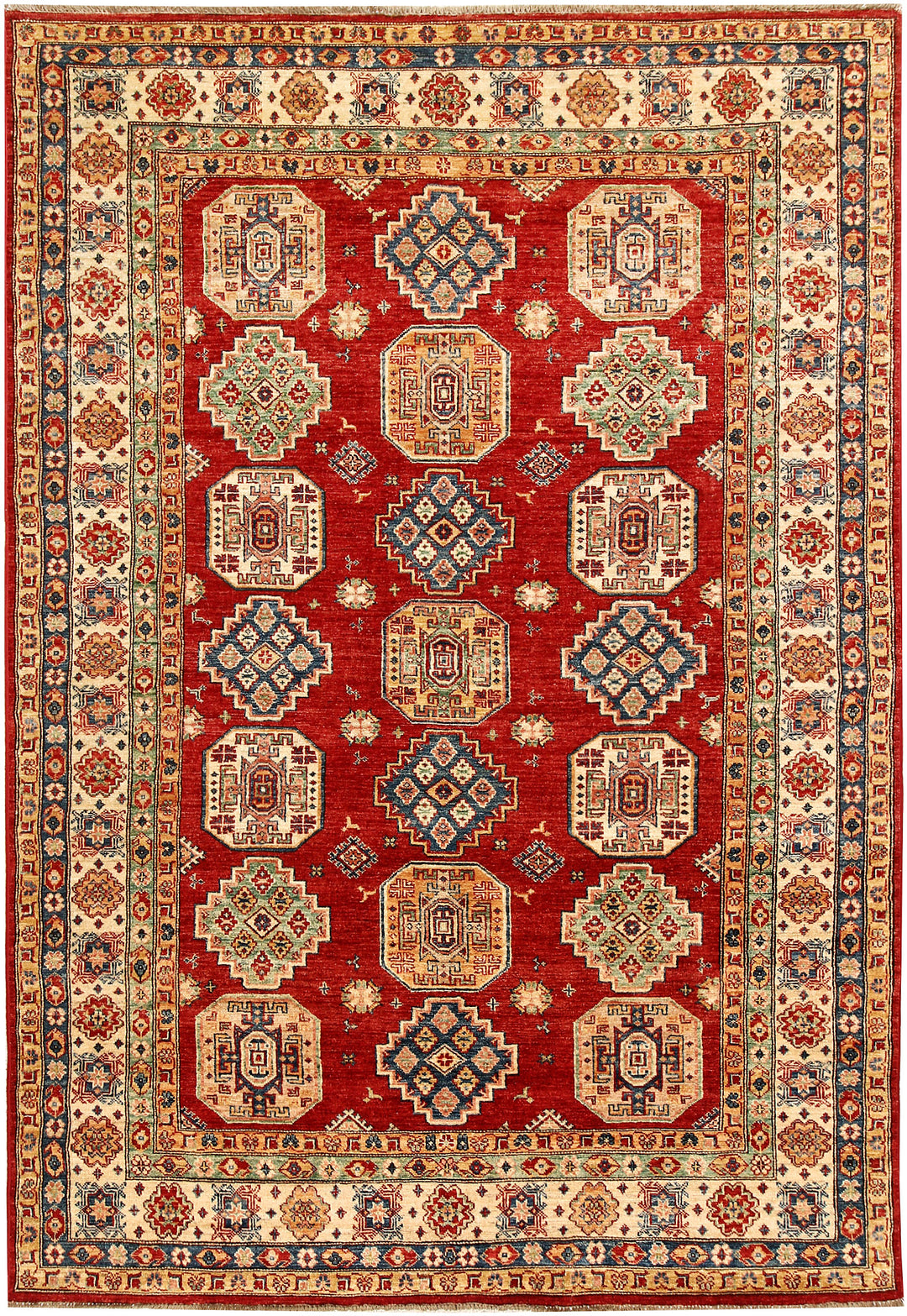 Firebrick Kazak 5' 8 x 8' 2 - No. 65002 - ALRUG Rug Store