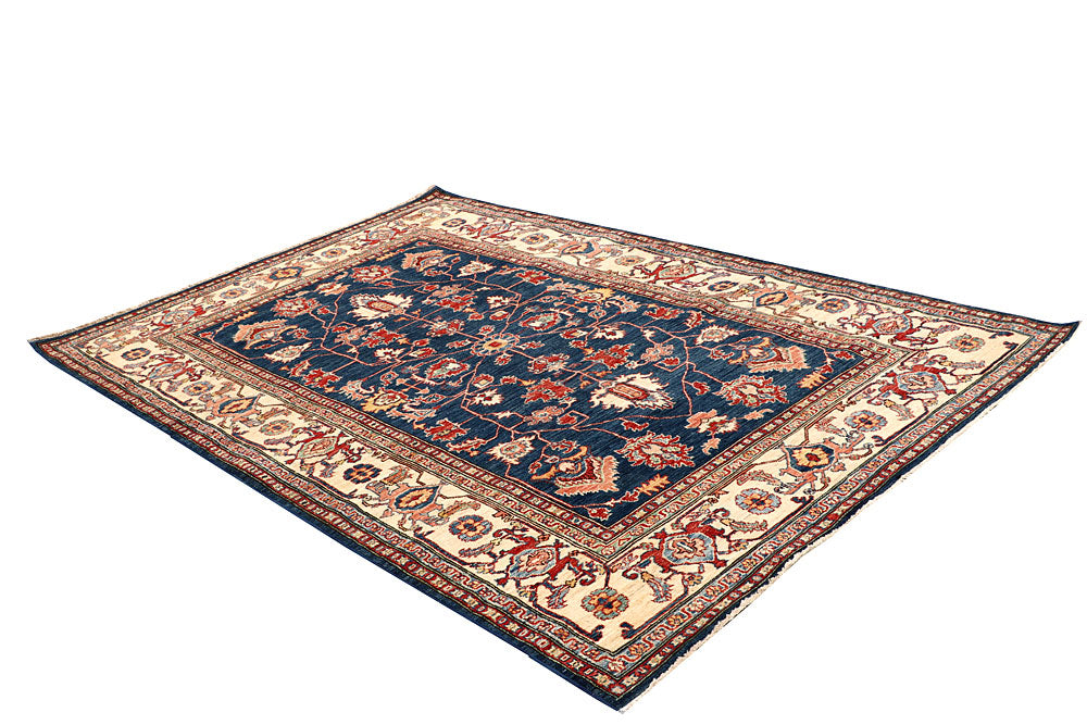 Dark Blue Kazak 5' 10 x 8' 6 - No. 65003 - ALRUG Rug Store