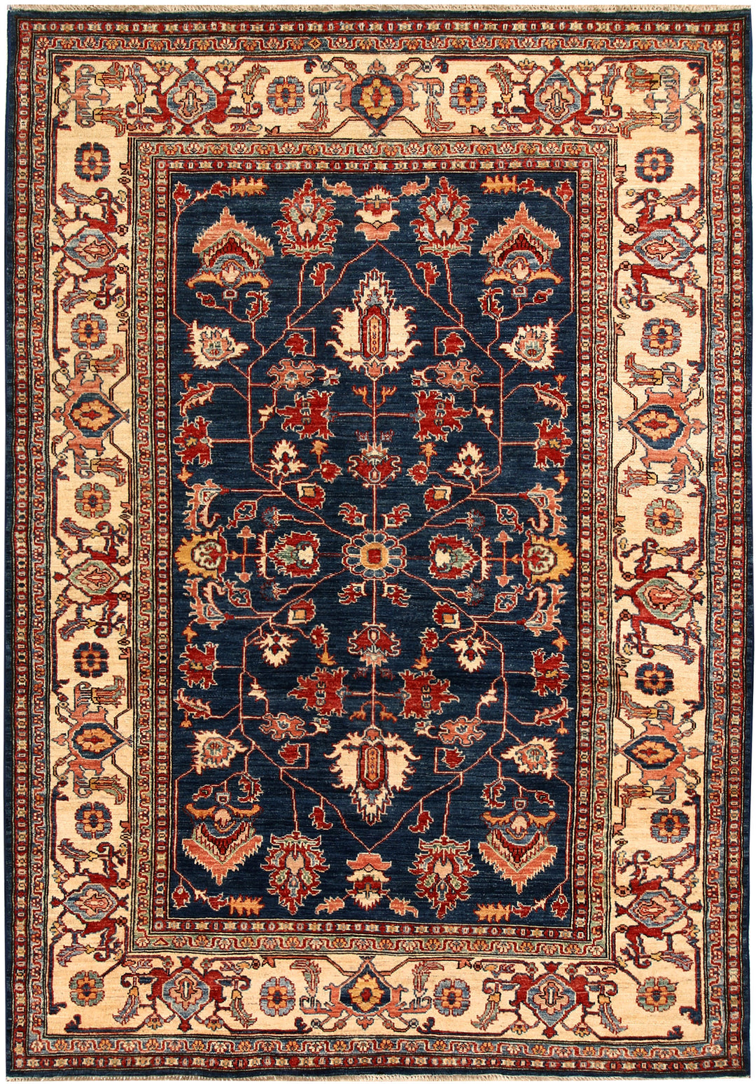 Dark Blue Kazak 5' 10 x 8' 6 - No. 65003 - ALRUG Rug Store
