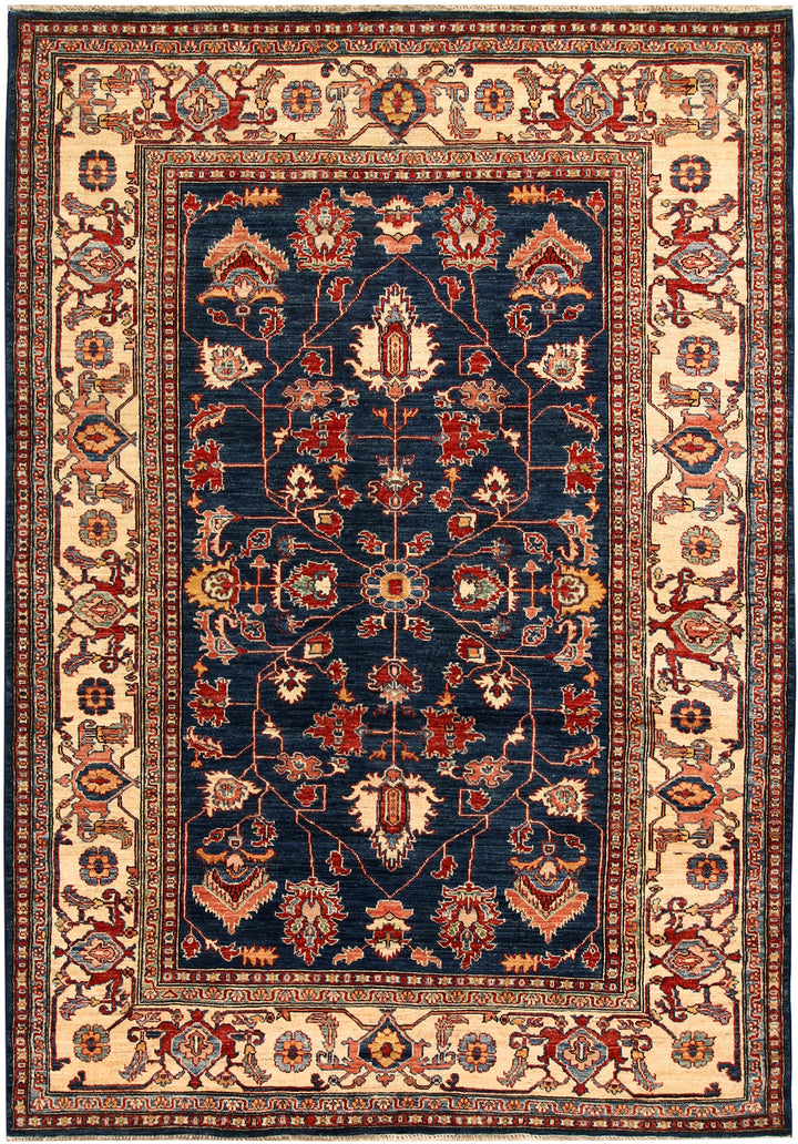 Dark Blue Kazak 5' 10 x 8' 6 - No. 65003 - ALRUG Rug Store
