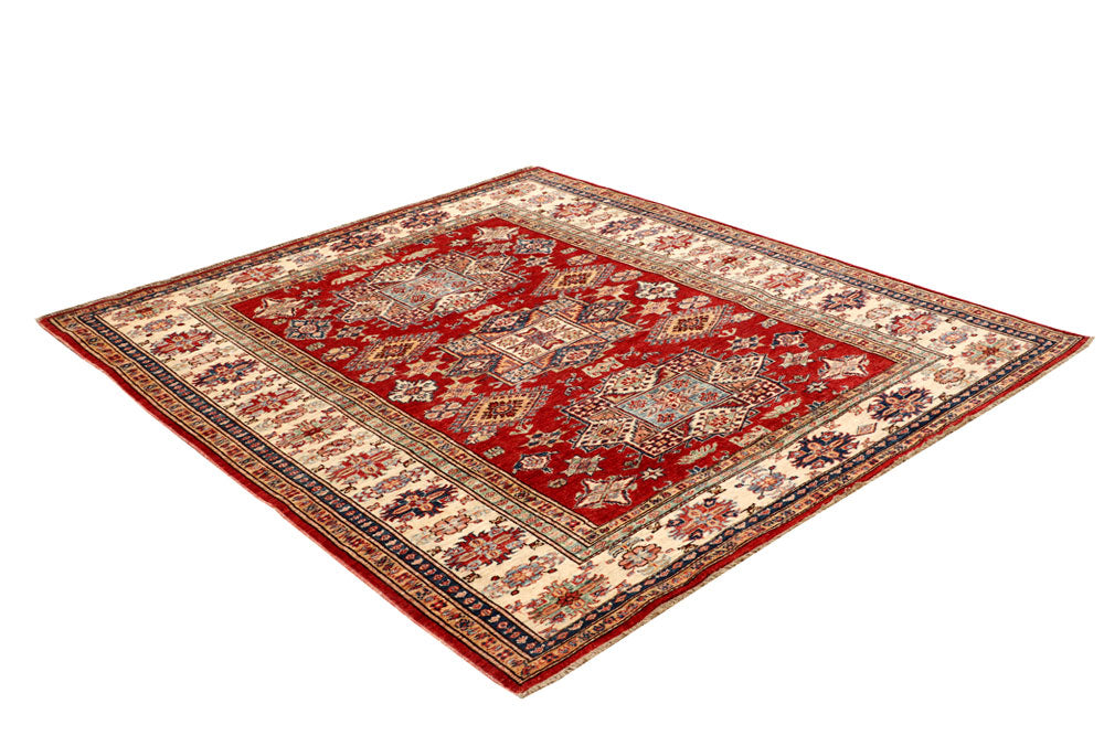 Firebrick Kazak 5' 10 x 6' 7 - No. 65006 - ALRUG Rug Store
