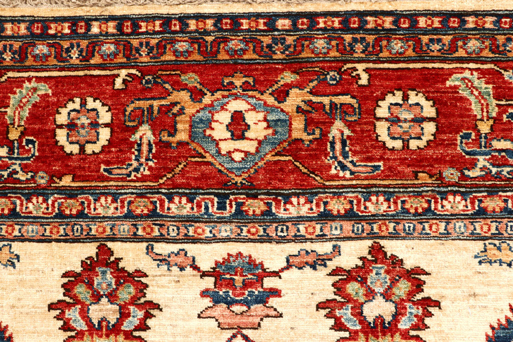 Blanched Almond Kazak 6' x 9' 5 - No. 65009 - ALRUG Rug Store