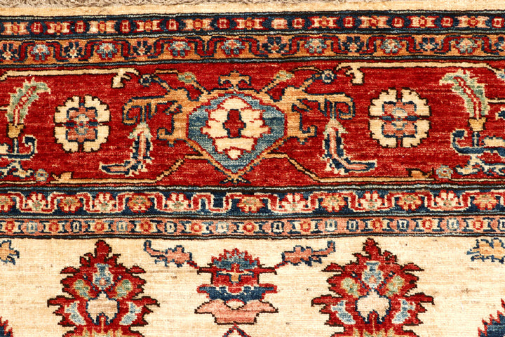 Blanched Almond Kazak 6' x 9' 5 - No. 65009 - ALRUG Rug Store
