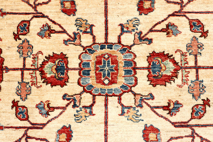 Blanched Almond Kazak 6' x 9' 5 - No. 65009 - ALRUG Rug Store