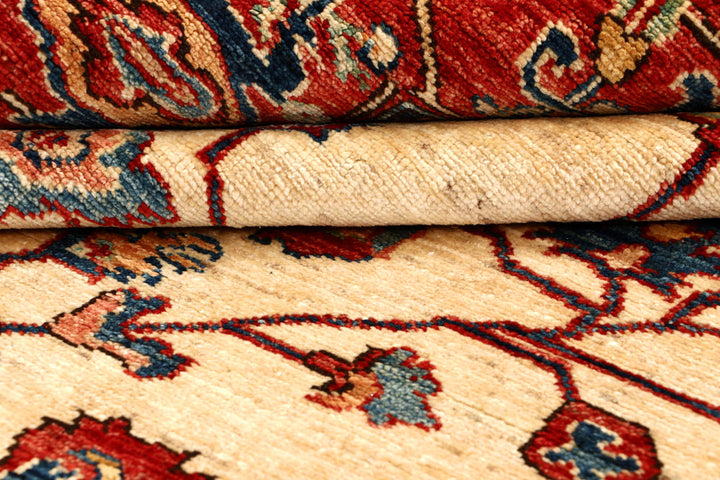 Blanched Almond Kazak 6' x 9' 5 - No. 65009 - ALRUG Rug Store