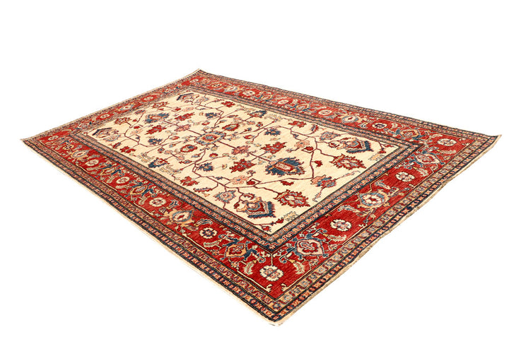 Blanched Almond Kazak 6' x 9' 5 - No. 65009 - ALRUG Rug Store