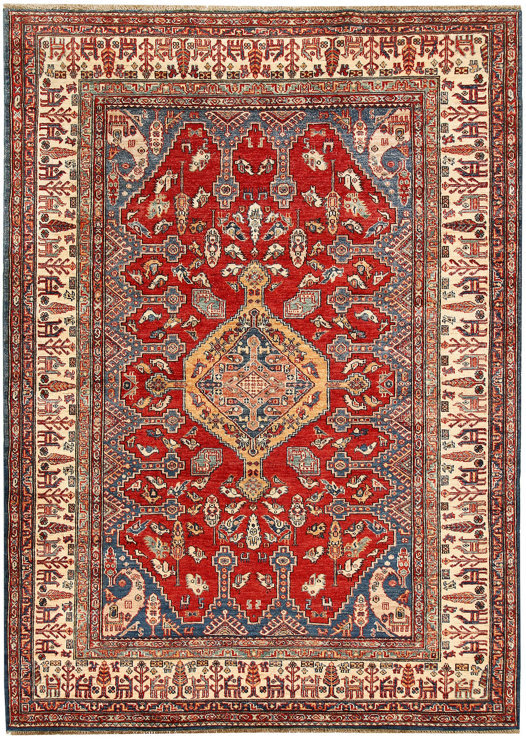 Firebrick Kazak 5' 8 x 7' 10 - No. 65012 - ALRUG Rug Store