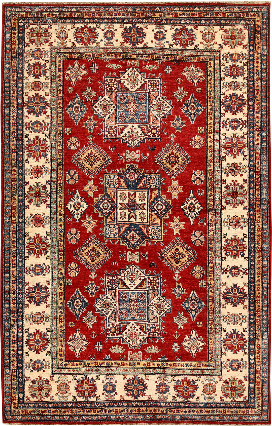 Firebrick Kazak 5' 11 x 9' 5 - No. 65013 - ALRUG Rug Store