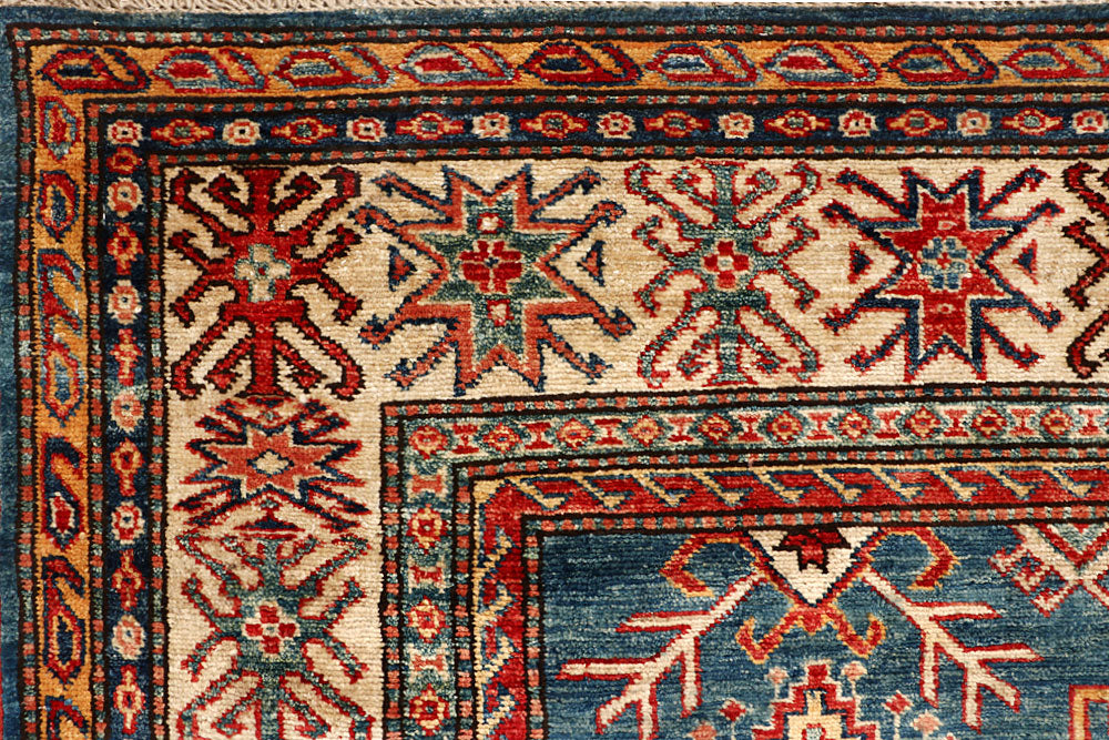 Steel Blue Kazak 6' x 7' 11 - No. 65014 - ALRUG Rug Store