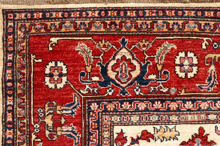 Cornsilk Kazak 5' 9 x 8' 9 - No. 65016 - ALRUG Rug Store