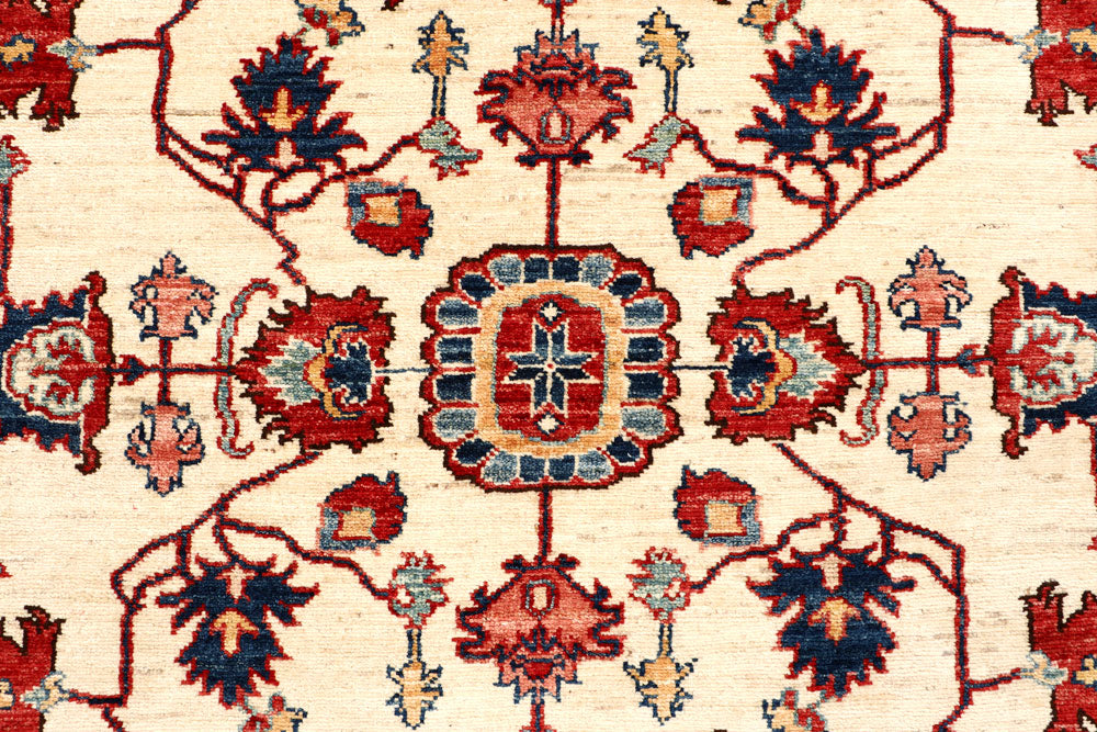 Cornsilk Kazak 5' 9 x 8' 9 - No. 65016 - ALRUG Rug Store