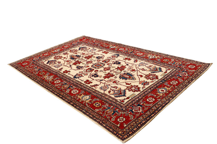 Cornsilk Kazak 5' 9 x 8' 9 - No. 65016 - ALRUG Rug Store
