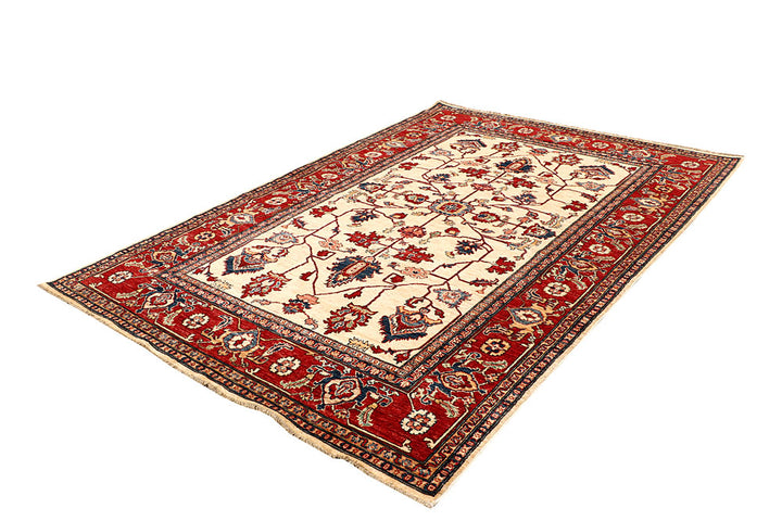 Cornsilk Kazak 6' x 8' 8 - No. 65019 - ALRUG Rug Store