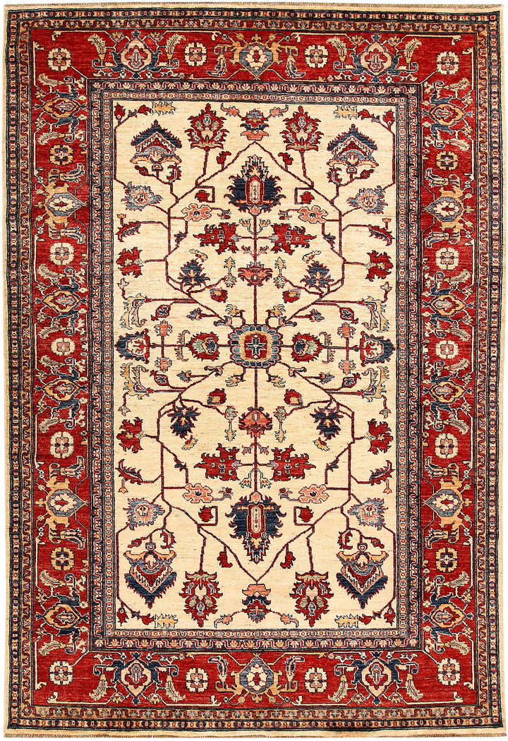 Cornsilk Kazak 6' x 8' 8 - No. 65019 - ALRUG Rug Store