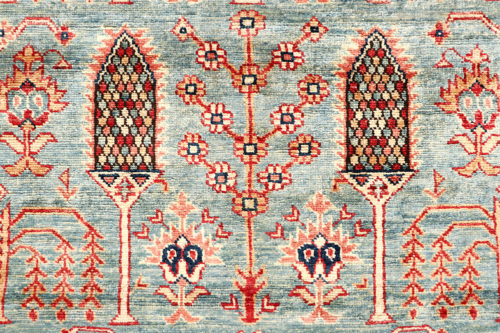 Cadet Blue Kazak 5' 4 x 7' 7 - No. 65020 - ALRUG Rug Store