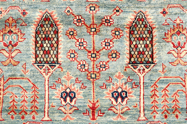 Cadet Blue Kazak 5' 4 x 7' 7 - No. 65020 - ALRUG Rug Store